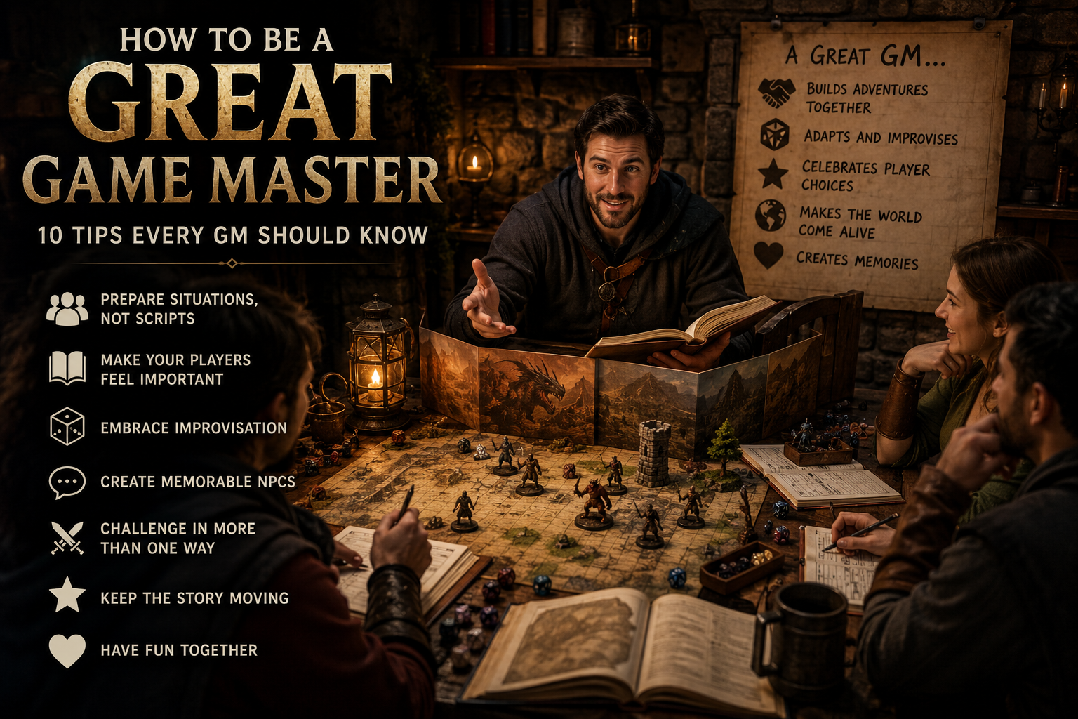 How to Be a Great Game Master: 10 Tips Every GM Should Know